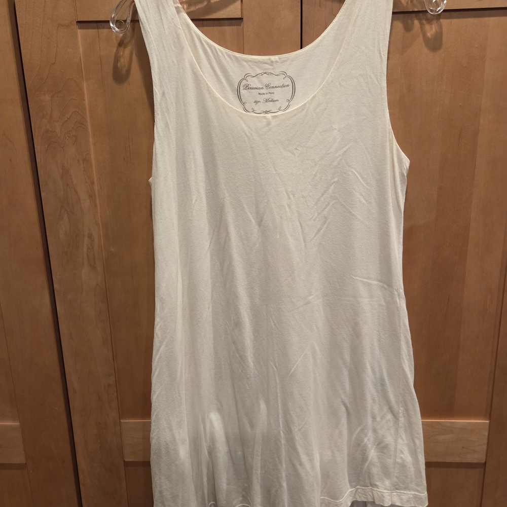 Peruvian Connection Cream Tunic Top